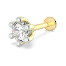 Malabar Gold and Diamonds 18k Gold & Diamond Mine Nosepin for Women-picture-33