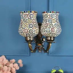 DecorativeRay Multicolor Iron Wall Light - Set of 1-picture-26