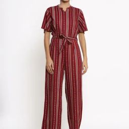 Kipek Maroon Printed Jumpsuit-image-99