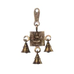 eCraftIndia Goddess Laxmi Brass Hanging Bells-34