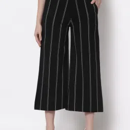 Westwood Black Striped Palazzos-image-95