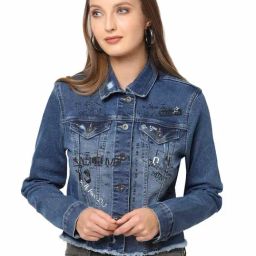 Pepe Jeans Blue Graphic Print Jacket-image-97