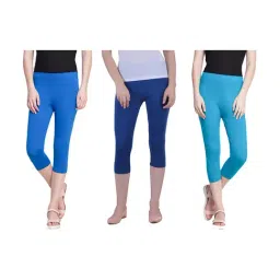 Dollar Missy Multicolor Slim Fit Capris Pack of - 3-picture-37