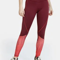 Zelocity by Zivame Maroon Printed Tights-picture-24