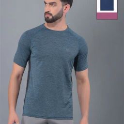 Force NXT Teal & Indigo Regular Fit Sports T-Shirt - Pack Of 2-picture-13