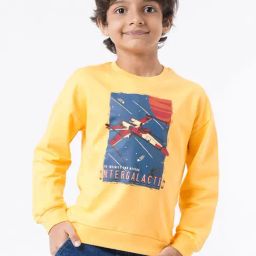 Ed-a-Mamma Kids Yellow Printed  Sweatshirt-image-47