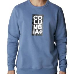 Columbia Men Blue M Logo Fleece Sweatshirt-image-121