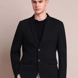 Arrow Zero Calorie Fit Notched Lapel Collar Single Breasted Formal Blazer-image-59