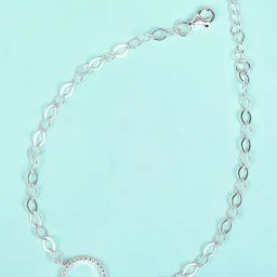 Mia by Tanishq Glimmer Halo Silver Anklet for Women-27