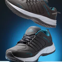 ASIAN Men Grey & Blue Running Shoes-picture-11