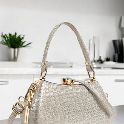 Exotic Textured Jute Box Clutch-5