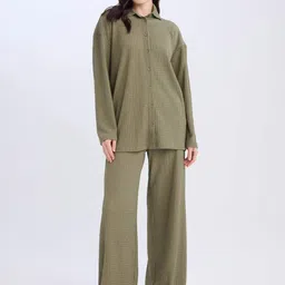 DeFacto Women Mid-Rise Parallel Trouser-picture-32