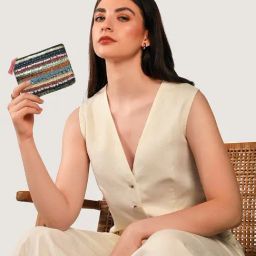 Accessorize London Multicolor Embellished Pouch-image-50