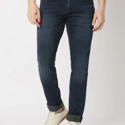 Spykar Dark Blue Slim Fit Jeans-image-36