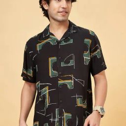 People By Pantaloons Evergreen Slim Fit Printed Shirt-image-79
