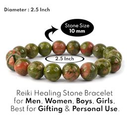 SANKALAN CREATIONS Green Artificial Stones Studded Elasticated Bracelet-image-92