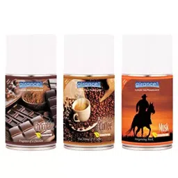 Airance 250 ml Each Chocolate, Coffee & Musk Fragrance Automatic Air Freshener Refill Perfume Spray (Pack of 3)-image-80