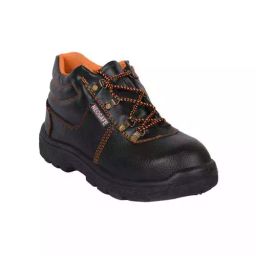NeoSafe Steel Toe Safety Shoes High Ankle PVC Sole Black Full Grain Leather Size UK 8, Spark A5005-image-5