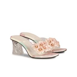 Commander Shoes Embellished Block Mules-50