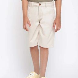 Tales & Stories Boys Beige Regular Fit Bermudas-image-22