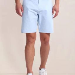 U.S. Polo Assn. Blue Cotton Slim Fit Logo Printed Shorts-picture-3