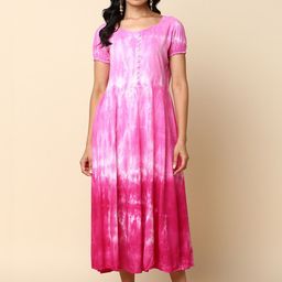 CORSICA Women Tie and Dye Dyed A-Line Midi Dress-8