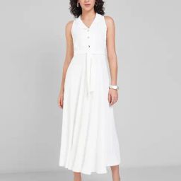 Annabelle By Pantaloons White Regular Fit Dress-picture-22