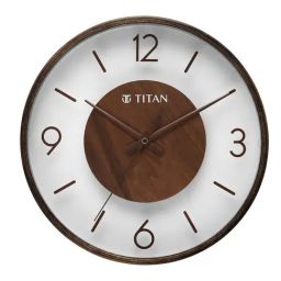 Titan Glass-Wood Fusion Wall Clock-26