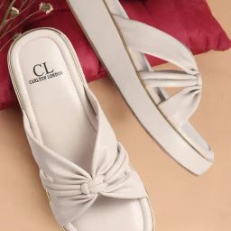 Carlton London Women's Cream Casual Sandals-picture-41