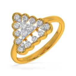 Kisna Diamond & Gold Jewellery Leilani 14k (585) Diamond & Gold Ring For Women-picture-47