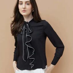 Code By Lifestyle Black Regular Fit Shirt-image-15