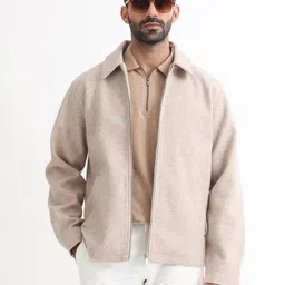RARE RABBIT Men Tweeder Tailored Fit Spread Collar Jacket-picture-1