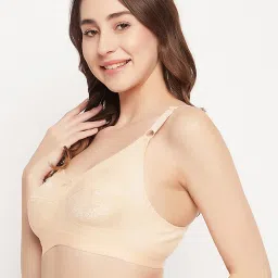 Clovia Beige Full Coverage Bra image 3