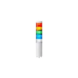 Patlite LR Series Multicolour Signal Tower 5 Lights 24 V DC Direct Mount, LR6-502WMNW-RYGBC+FB295-picture-8