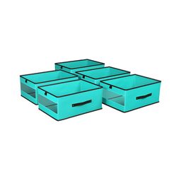 Aura Green & Black 4 Pieces Foldable Storage Box Organisers-11