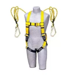 ETS Hand Pro Safety Belt Harness Full Body Fall Protection with Scaffolding Hook Double Lanyard Adjustable (Set of 1)-image-39