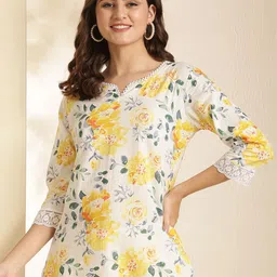 NISHABD Floral Print Cotton Top-image-42
