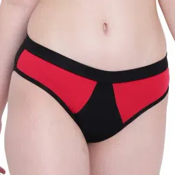 La Intimo Red & Black Mermaid Bikini Panty-image-4