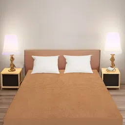 Wings Star Beige Queen Mattress Protector-image-65
