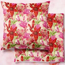 ArtzFolio Multicoloured Set of 2 Velvet Square Cushion Covers-30