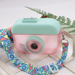 Camera Shaped Sipper with Belt Pink - 400 ml-27
