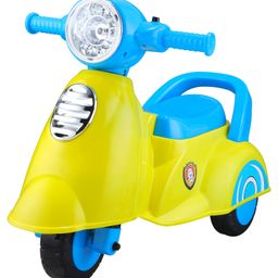 Toyzoy Manual Push Scooter Ride On with Music & Light - Blue Yellow-image-14