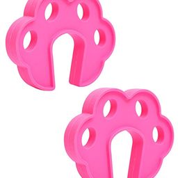 Safe-O-Kid Sleek Design Strong Silicone Door Stopper Pack of 2 - Pink-6