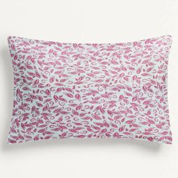 The Baby Atelier 100% Organic Junior Pillow Cover- Red Flower-17