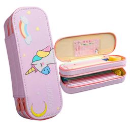 FunBlast Unicorn Theme Multi Purpose Pencil Pouch  Pink-29