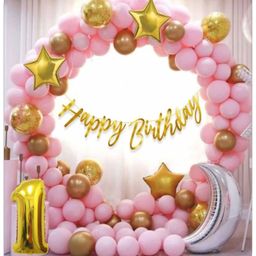 First Birthday Decor Kit Pink-Pack of 73-7