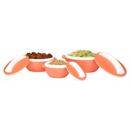 Milano Hot Insulated Casserole with Inner Stainless Steel Full Set (Orange)-picture-20