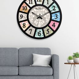 Olive tree Wooden Designer Tic-Toc Movement Wall Clock for Home | Wooden Wall Clock for Living Room Bedroom-12