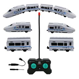 NEGOCIO High Speed Remote Controlled Real Looking Bullet Train with LED Flash Light and Rechargeable Battery toy for kids- PACK OF 1- COLOR MAY VARY-13