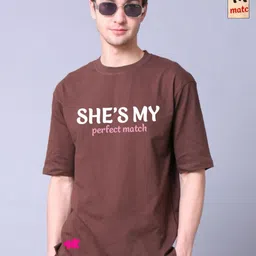 Lazy Lush Unisex Pack of 2 Typography Printed Pure Cotton Oversized T-shirts-picture-17